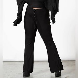 Killstar Slo-Burn Black Bell Bottoms